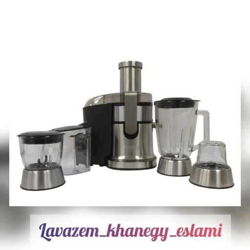 آبمیوه گیر 4 کاره تمام استیل نانیوا مدل nj178